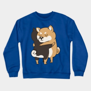 Shiba Inu Hugs Crewneck Sweatshirt